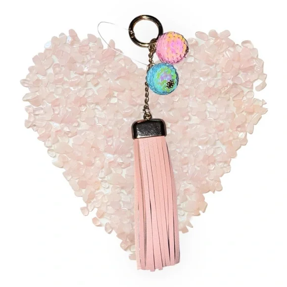 Pink Tassel Keychain NWOT - Picture 1 of 5